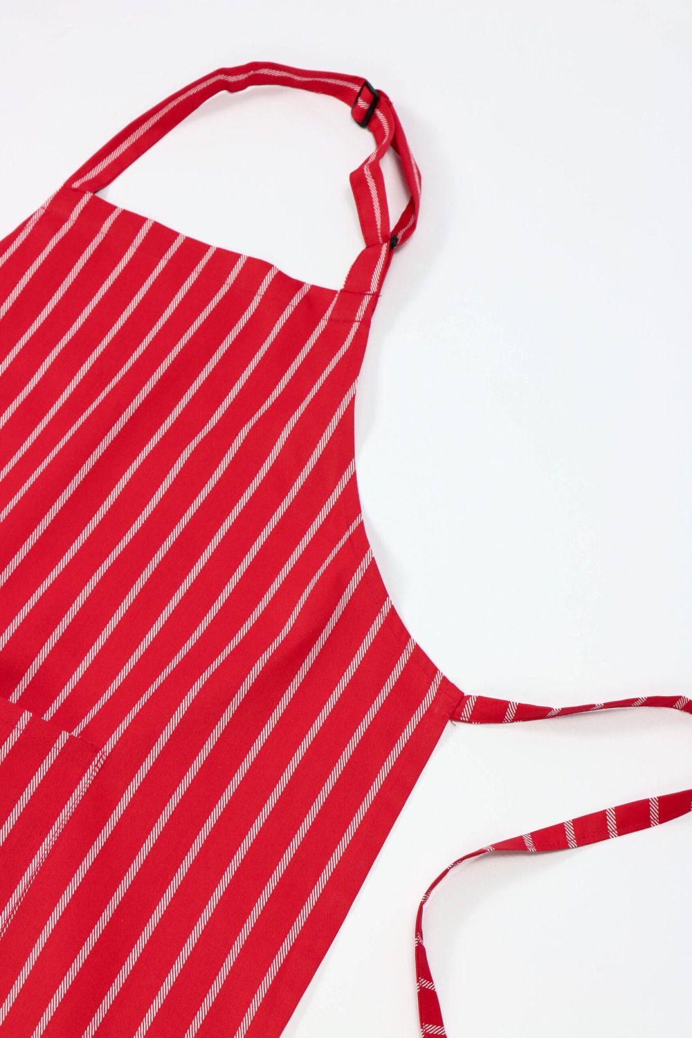 TKMK ORIGINAL LINEN APRON / WHITE×RED Classic Striped Bib/Butcher Striped Apron | Buy Aprons