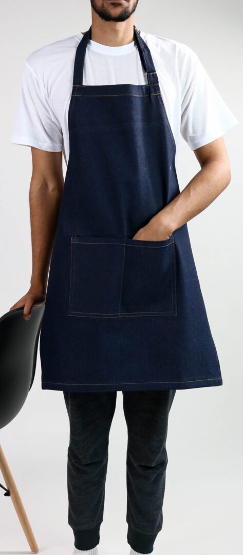 Classic Denim Bib Apron Navy