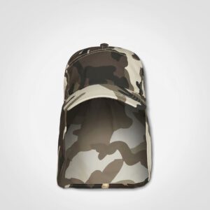 Fisherman Camo Brown Cap Front View